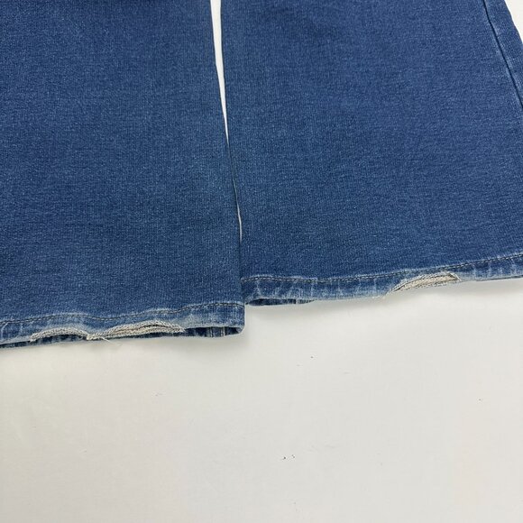 Lands' End Super Soft Bootcut Women's size 16 Dark Wash Blue Denim Jeans - Picture 7 of 7